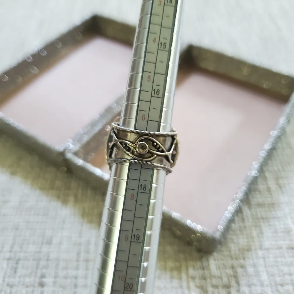 Mars and Valentine Sterling Floral Gemstone Ring